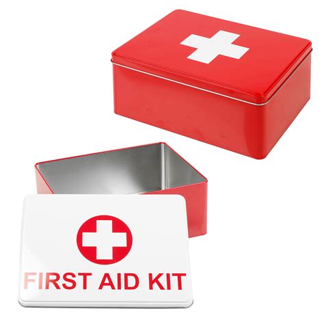 first aid metal box|metal first aid box empty.